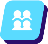 Ícone que representa três silhuetas de utilizadores.