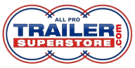 Logotipo da All Pro Trailer Superstore com estrelas.